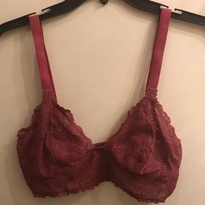 Free People Maroon Bralette